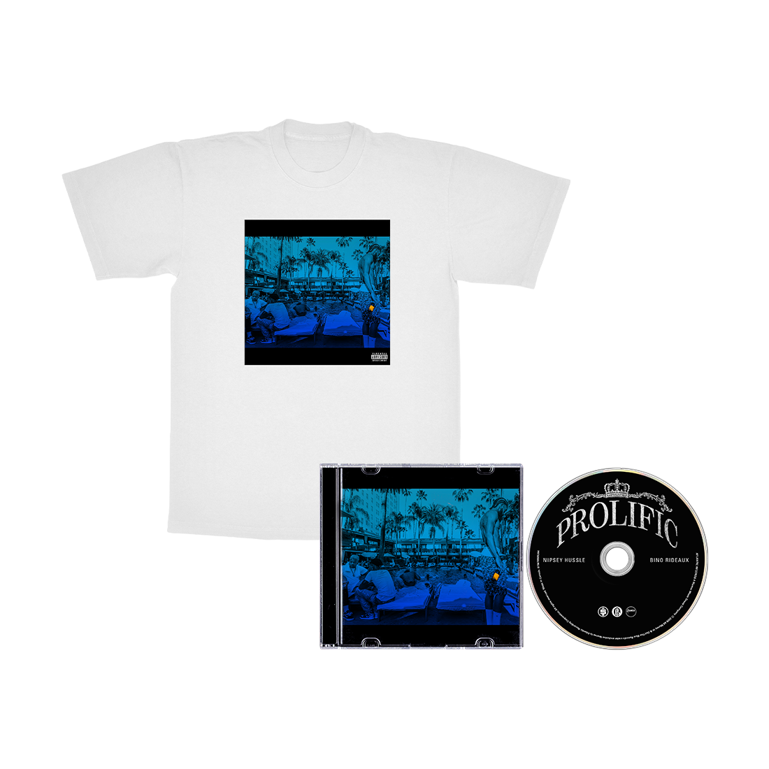 FAN PACK - PROLIFIC CD & PROLIFIC Album Tee (White)