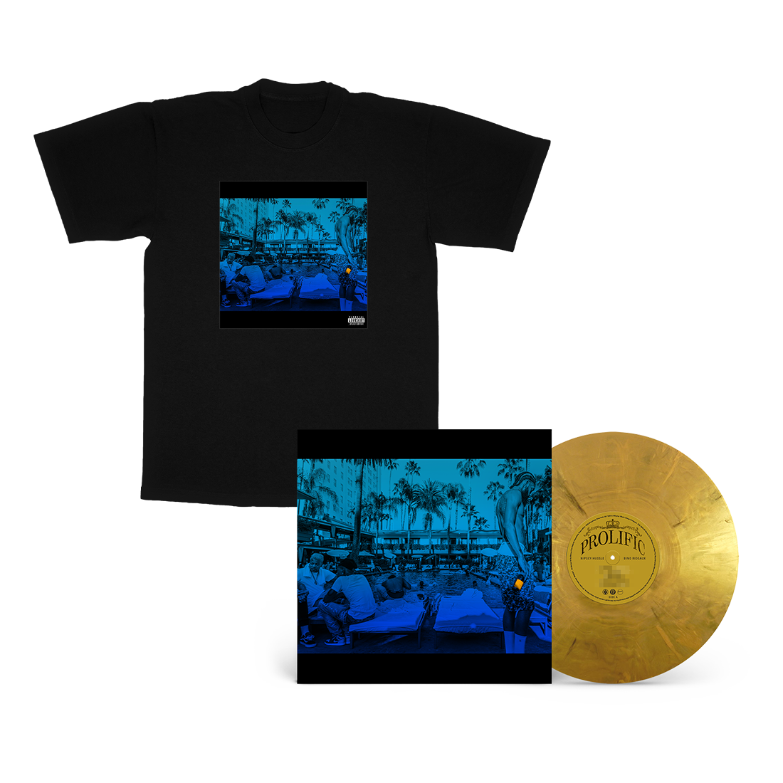 FAN PACK - Metallic Gold Vinyl & PROLIFIC Album Tee (Black)