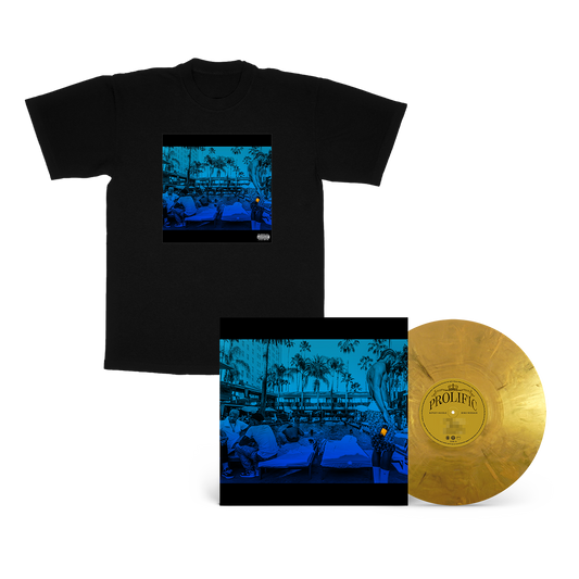 FAN PACK - Metallic Gold Vinyl & PROLIFIC Album Tee (Black)