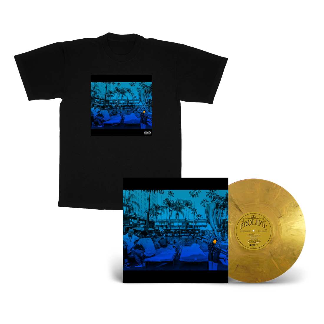 FAN PACK - Metallic Gold Vinyl & PROLIFIC Album Tee (Black)