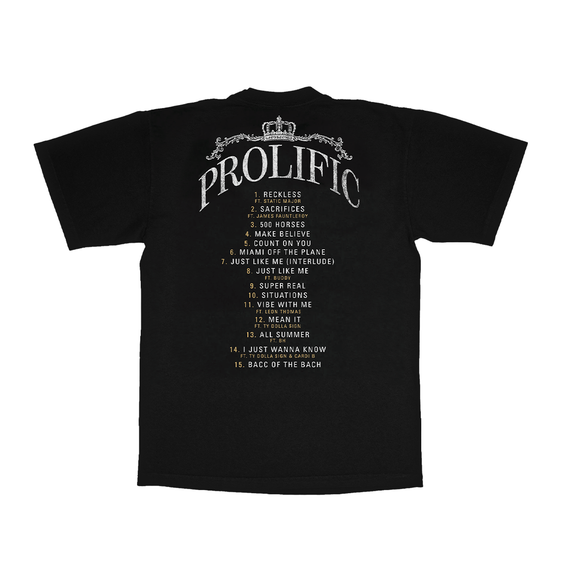 FAN PACK - Metallic Gold Vinyl & PROLIFIC Album Tee (Black)