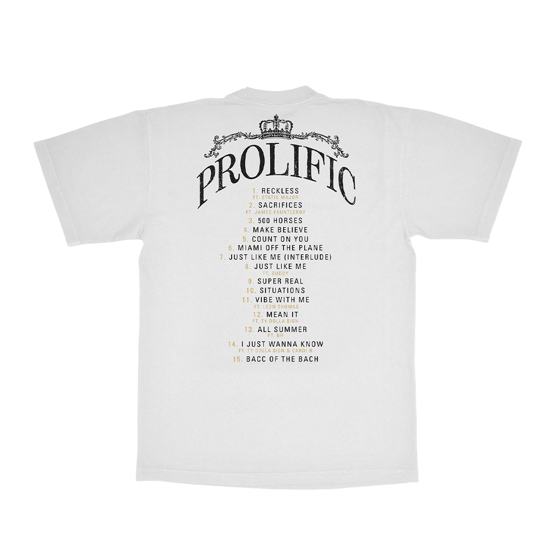 FAN PACK - PROLIFIC CD & PROLIFIC Album Tee (White)