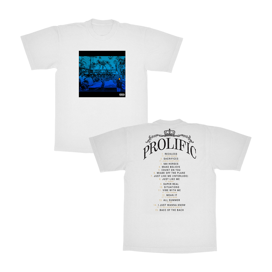 FAN PACK - PROLIFIC CD & PROLIFIC Album Tee (White)